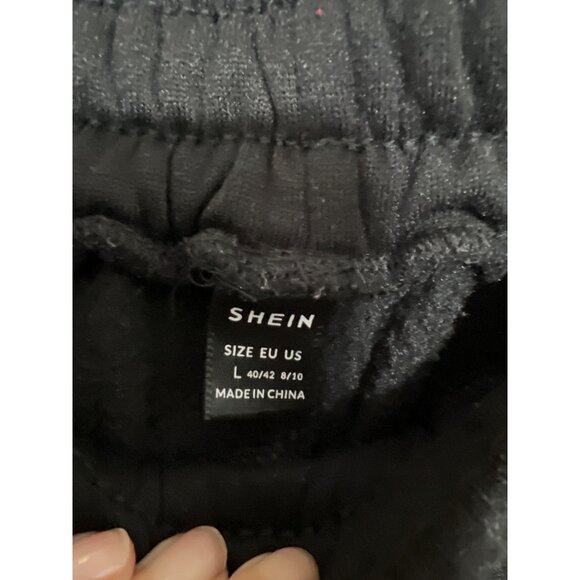 Shein Womens Black Jogger Pants With Cute Colorful Smiley Graphics Elastic Waist - Picture 4 of 5